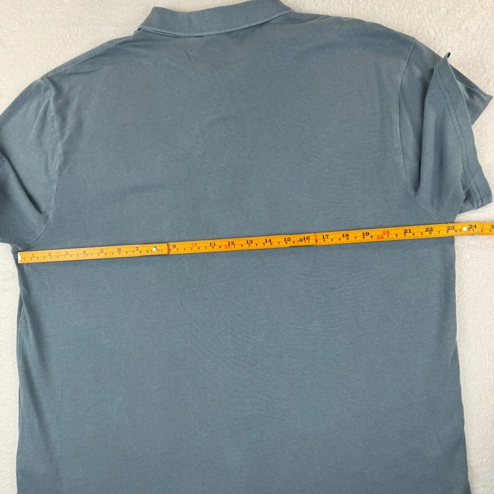 Levi's Polo Shirt Mens Large Blue-Grey Relaxed Fit Short Sleeve Embroidered Logo